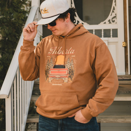 Alberta Tailgate Hoodie Caramel